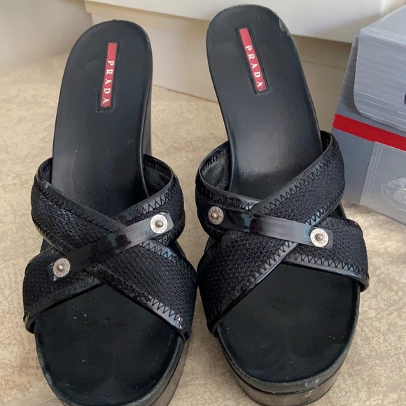 Prada black sandals - Picture 1 of 6